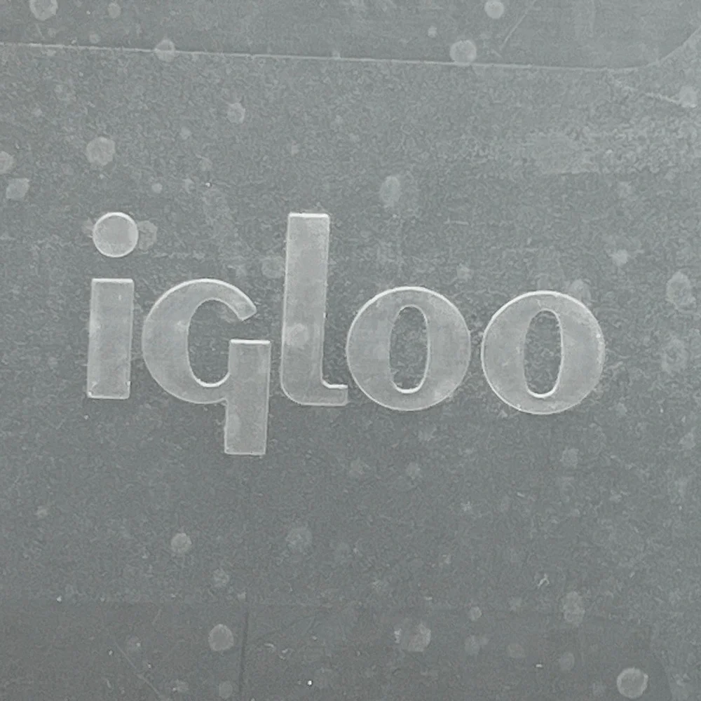 Vtg Igloo White Plastic Food Storage Container Lid Cooler Legend 11x10x3.5
